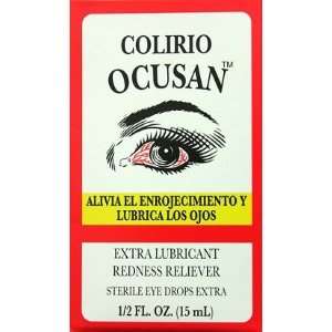  Colirio Ocusan Lubricant Redness Reliever 0.5 oz   Gotas 