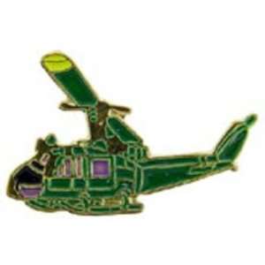  UH 1 Huey Helicopter Pin Green 1 1/2 Arts, Crafts 