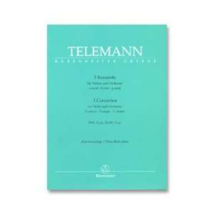  Telemann 3 Concertos Musical Instruments