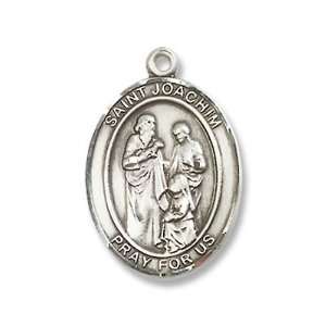   Silver St. Joachim Pendant Sterling Silver Lite Curb Chain Jewelry