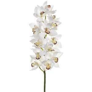 Pack of 4 Artificial Cream Cymbidium Orchid Silk Flower Sprays 34 
