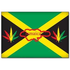  Bob Marley JAMAICA Flag car bumper sticker 5 x 3 