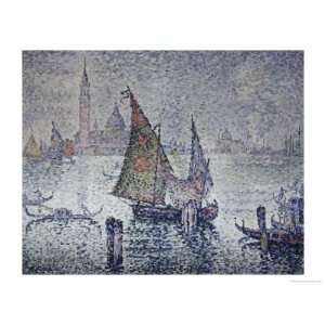   Green Sail Giclee Poster Print by Paul Signac, 24x18