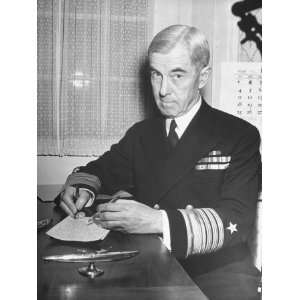  Admiral Thomas C. Hart, Working at His Desk Photographic 