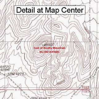  USGS Topographic Quadrangle Map   East of Beatty Mountain 