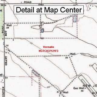   Map   Vernalis, California (Folded/Waterproof)