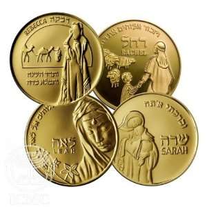 State of Israel Coins Mothers in the Bible   4 Gold Medals  