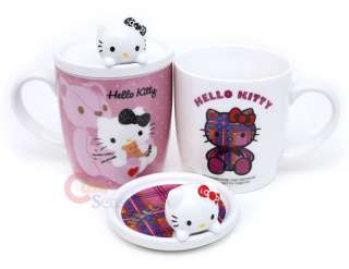 Sanrio Hello Kitty Mug Coffee Cup Set w/Lid Bear Love  