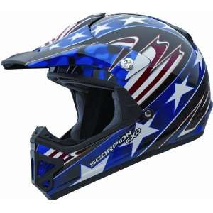 Scorpion VX 9 Youth Patriot Blue Small Off Road Helmet 