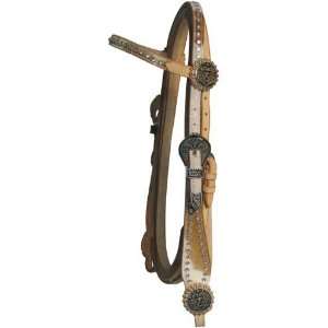  Showman Headstall & Reins With Stones And Longhorn Conchos 