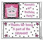 Birthday, Mini Candy Bar Wrappers items in girl birthday party store 