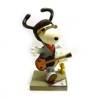 Peanuts Snoopy Love Me Tender Elvis Rock N Roll Statue Figure Figurine