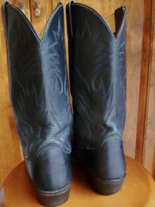 Dan Post Mens Size 10.5 D Black Western Cowboy Boots  