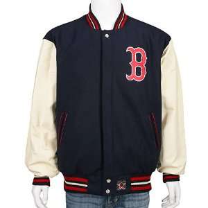  Boston Red Sox Reversible Wool & Leather/Nylon Jacket 