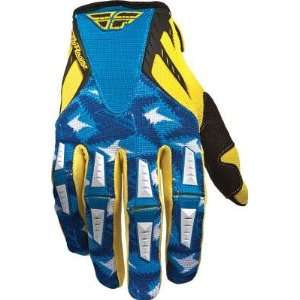    Fly Racing Kinetic Gloves   2011   11/Yellow/Blue Automotive