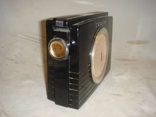 Zenith Black Royal 800 2nd Transistor Radio  