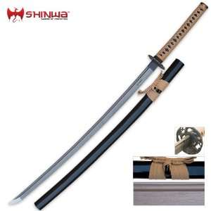  Shinwa Regal Katana Tan Sword Damascus