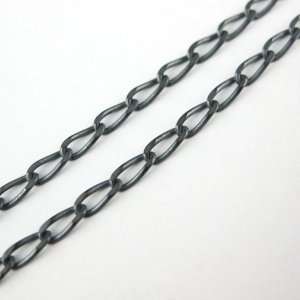  Oxidized Sterling Silver Bulk Chain 4mm Diamond Cut Curb 