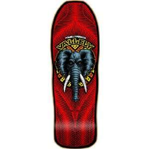  Powell Vallely Elephant Red Skateboard Deck   10.0 Spoon 