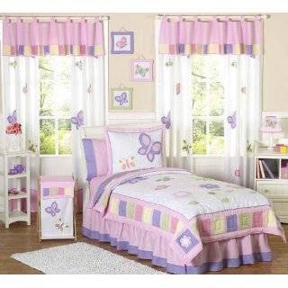 Pink and Purple Butterfly Collection Childrens Bedding3pc Full 