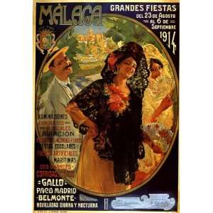  GRANDES FIESTAS 1914 MALAGA EUROPE TRAVEL TOURISM SPAIN 