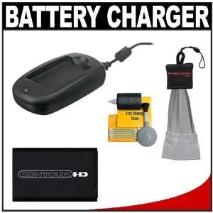 Contour USB Battery Charger with Battery + Cleaning Kit for Contour HD 