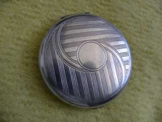 STERLING SILVER VINTAGE FACE POWDER COMPACT  