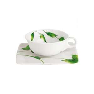  Limoges SD Vegetal by Guy Degrenne   Tea Cup and Saucer 