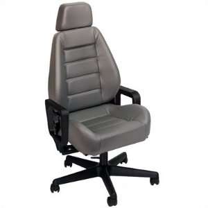  Sport Seat Grey Vinyl Office Chair Furniture & Decor
