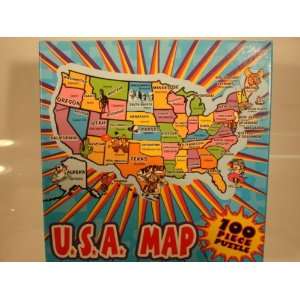  USA Map 100 PIECE Jigsaw Puzzle 