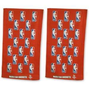 Mcarthur Houston Rockets 2 Pack Bench Towel 24 X 42  