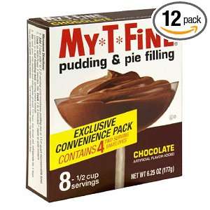 MY T FINE Pudding, Chocolate, Family Size, 6.25 Ounce Boxes (Pack of 