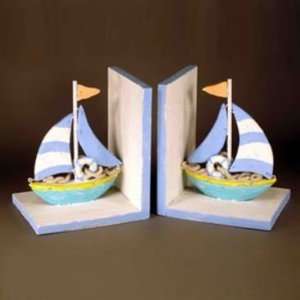   Edwards Designs 3440BE Beach Colored Sailboat Bookends