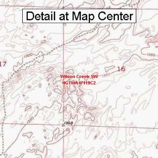  USGS Topographic Quadrangle Map   Wilson Creek SW 