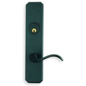   Deadbolt with Plates Shaded Bronze Keyed Entry Entry