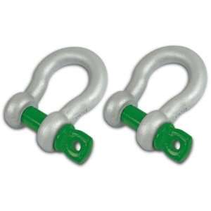  VanBeest 3/4 inch D RING SHACKLES   Green Pin (PAIR) Automotive