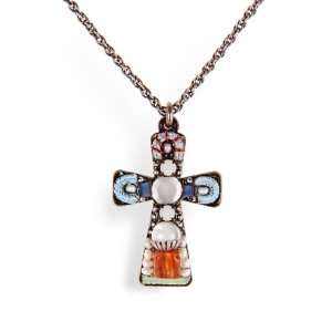 Ayala Bar Cross Necklace   The Classic Collection   in Pearl White 