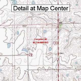  USGS Topographic Quadrangle Map   Corydon NE, Iowa (Folded 