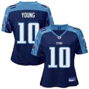  Women`s Tennessee Titans #10 Vince Young Team Replica 