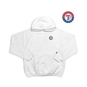  Texas Rangers Goalie Hooded Sweatshirt by Antigua   White 