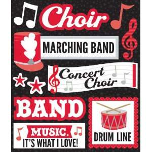  K&Company Red Music Sticker Medley Arts, Crafts & Sewing