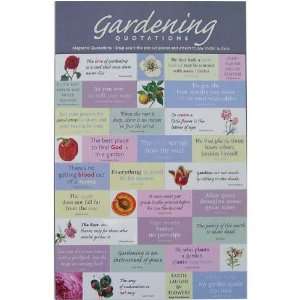   Magnets Set of Magnets with Gardening Quotations