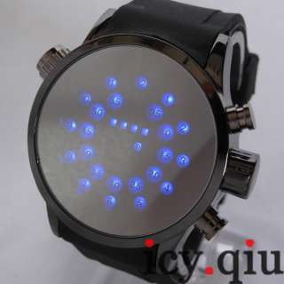 Circle LED Dial Digital Watch /Cool Magic Mirror /Gift Idea for Men 