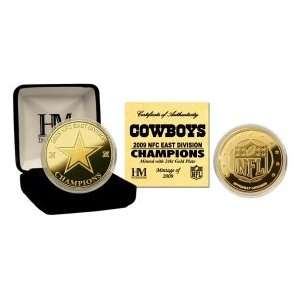  Dallas Cowboys 09 NFC East Division Champions 24KT Gold 