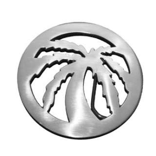 SILVER COLORED PALM TREE BELT BUCKLE  