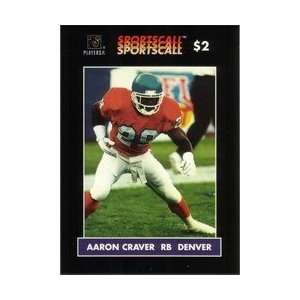 Collectible Phone Card $2. Aaron Craver (RB Denver Broncos Football 