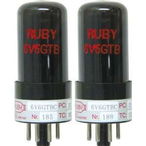  Ruby 6V6 Matched Amp Tubes Duet Musical Instruments