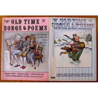 Lot Of 11 Old Time Songs & Poems Magazines 1970 1977  