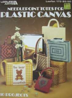   TOTES FOR PLASTIC CANVAS, Pattern Book, 10 BEAUTIFUL PROJECTS  