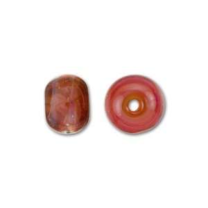  Crimson Red Swirled Boro Glass Marble Bead Arts, Crafts 